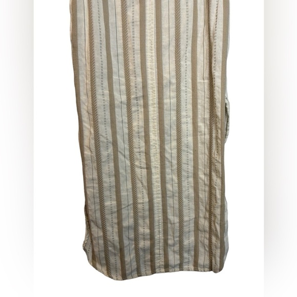 Anthropologie Delphine Textured Button Front Tunic Neutral Size Small - Picture 10 of 13